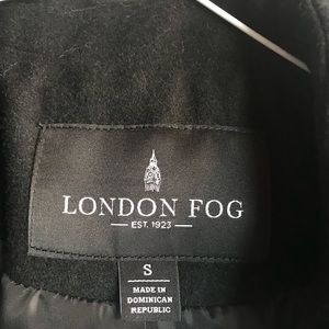 London Fog black coat